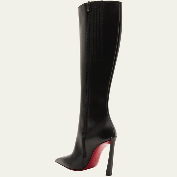 Christian Louboutin Condora Boota 85mm knee high boots black calf leather EU37.5 - Picture 11 of 16